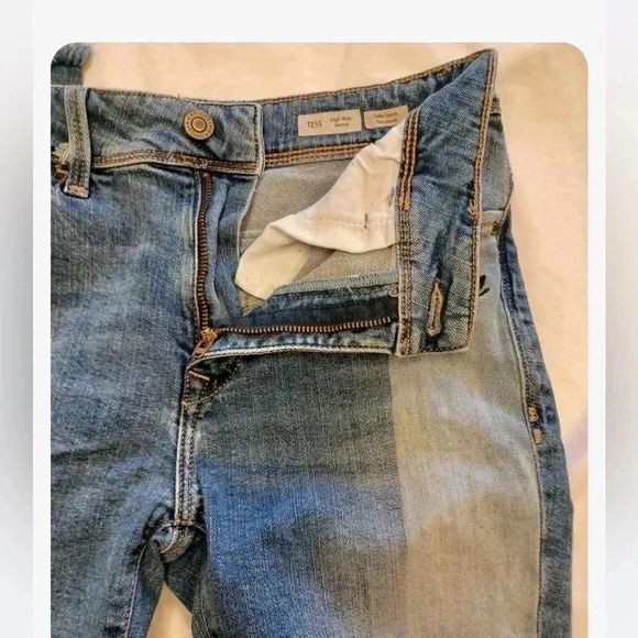 Mavi Tess High Rise Skinny Embroidery Raw Hem Jeans  Size 25 - Picture 11 of 13